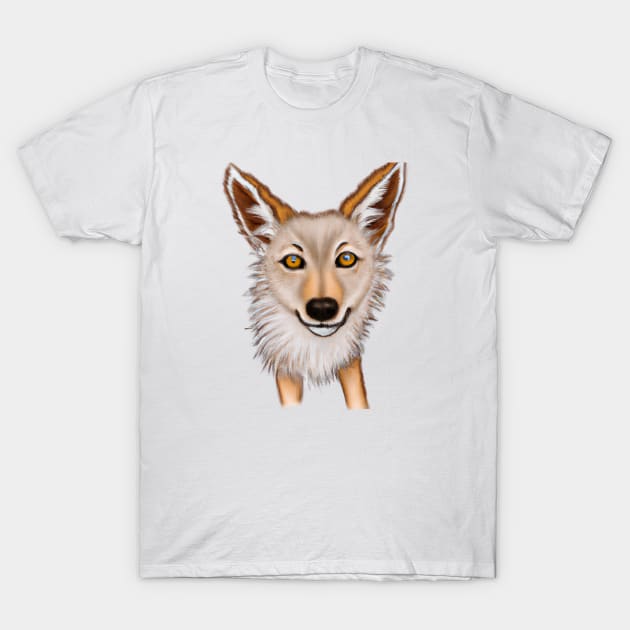 Cute Coyote Drawing T-Shirt by Play Zoo